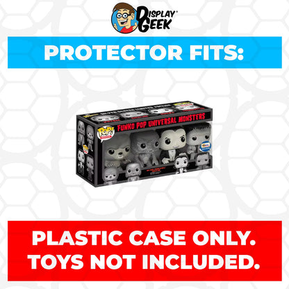 Pop Protector for 4 Pack Universal Monsters Black & White Funko Pop
