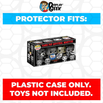 Pop Protector for 4 Pack Universal Monsters Black & White Funko Pop