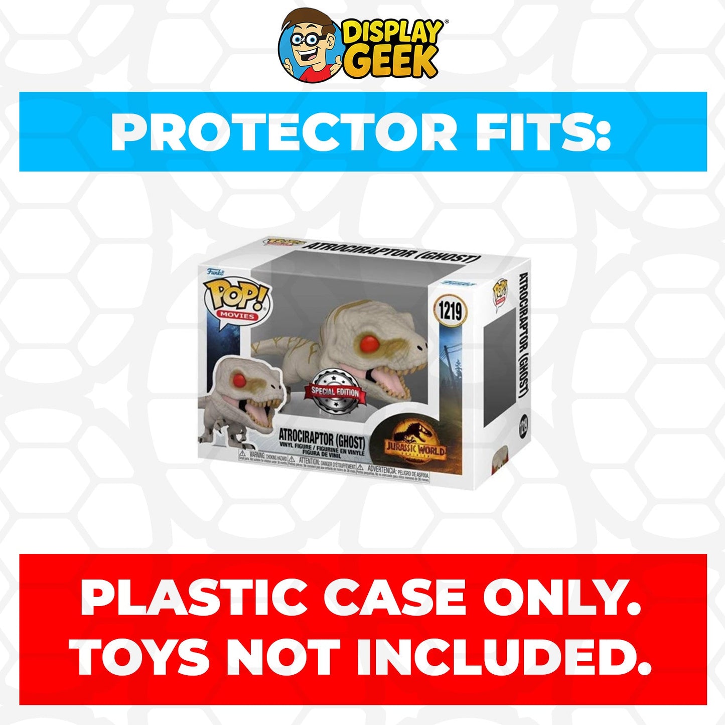 Pop Protector for 4 inch Funko Pop Jurassic World - Aquilops #1802