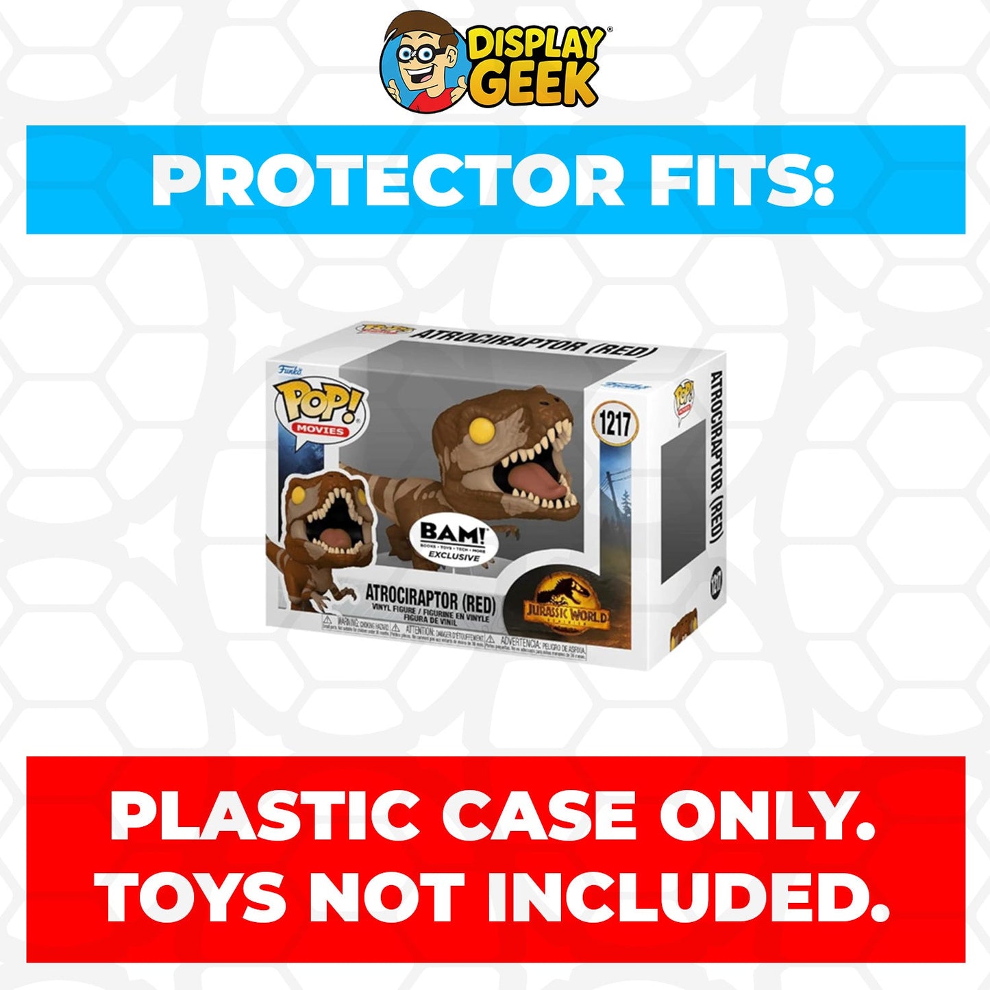 Pop Protector for 4 inch Funko Pop Jurassic World - Atrociraptor Panthera #1216