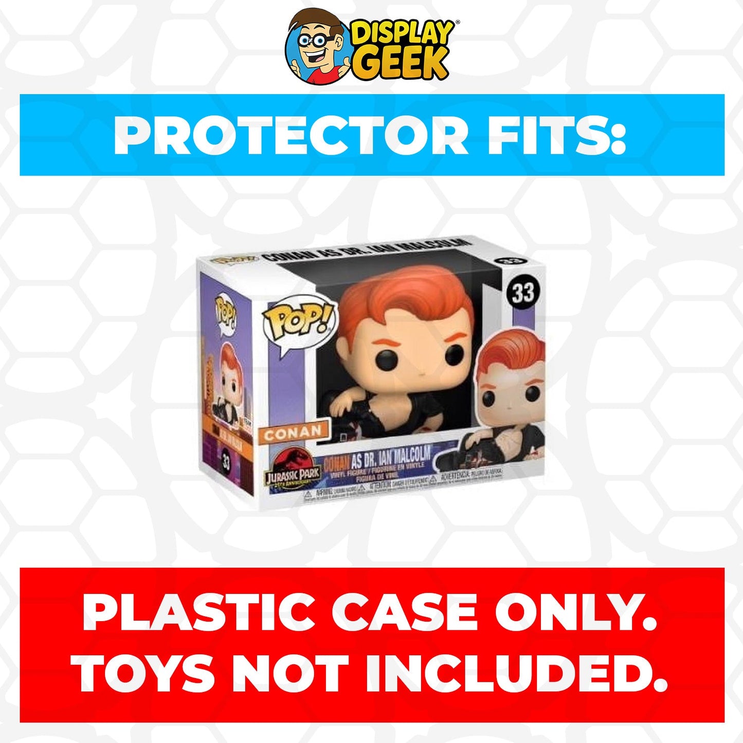 Pop Protector for 4 inch Funko Pop Jurassic Park - Dr. Ian Malcolm #552