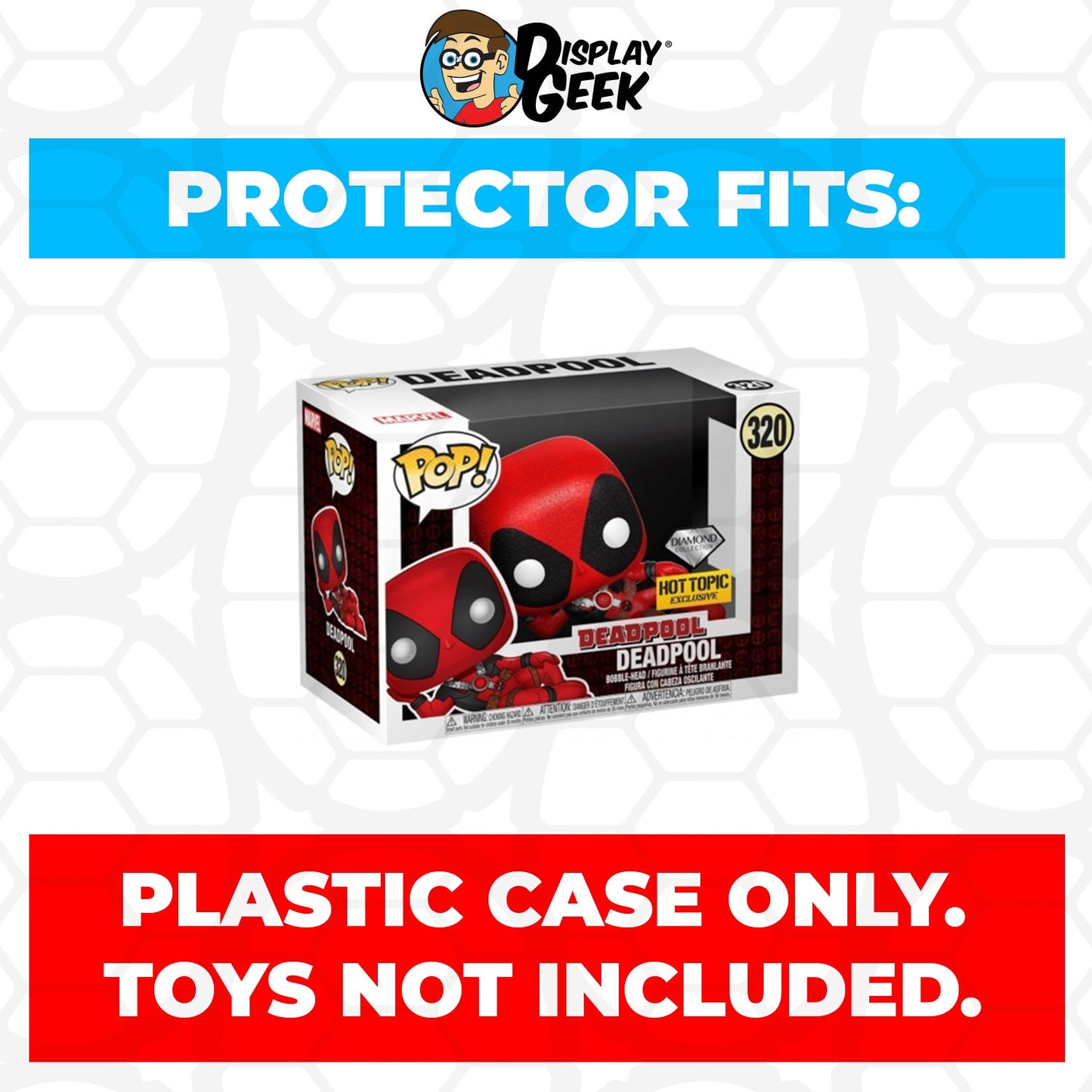 Pop Protector for 4 inch Funko Pop Mermaid Deadpool Metallic #321