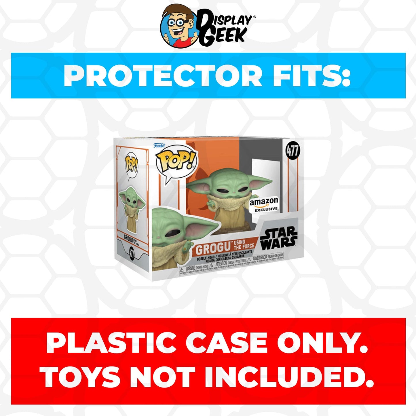 Pop Protector for 4 inch Funko Pop Grogu Using the Force #477