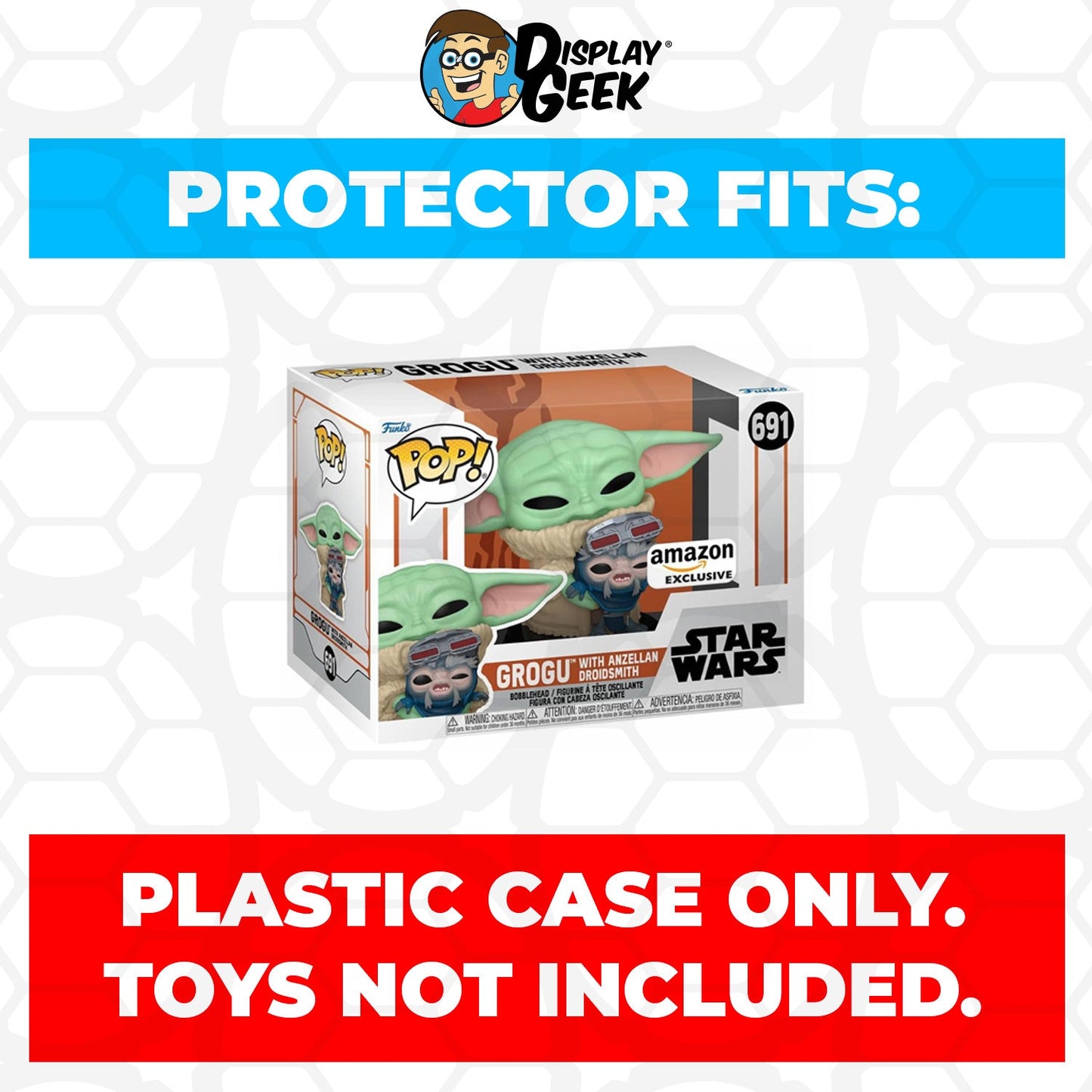 Pop Protector for 4 inch Funko Pop Grogu with Anzellan Droidsmith #691