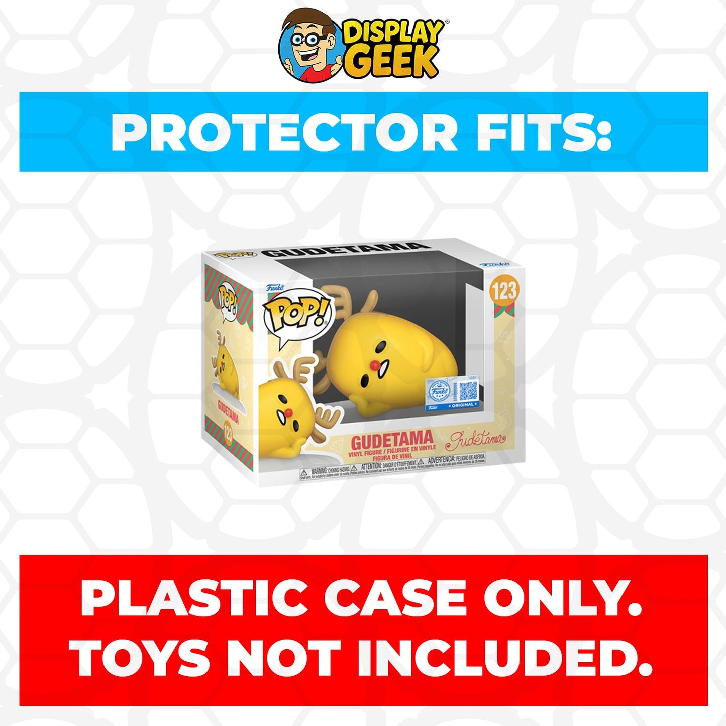 Pop Protector for 4 inch Funko Pop Gudetama Reindeer Outfit #123