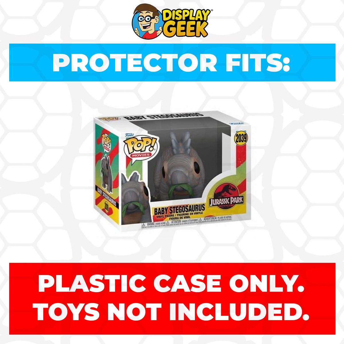 Pop Protector for 4 inch Funko Pop Jurassic Park - Tiger Raptor #2041
