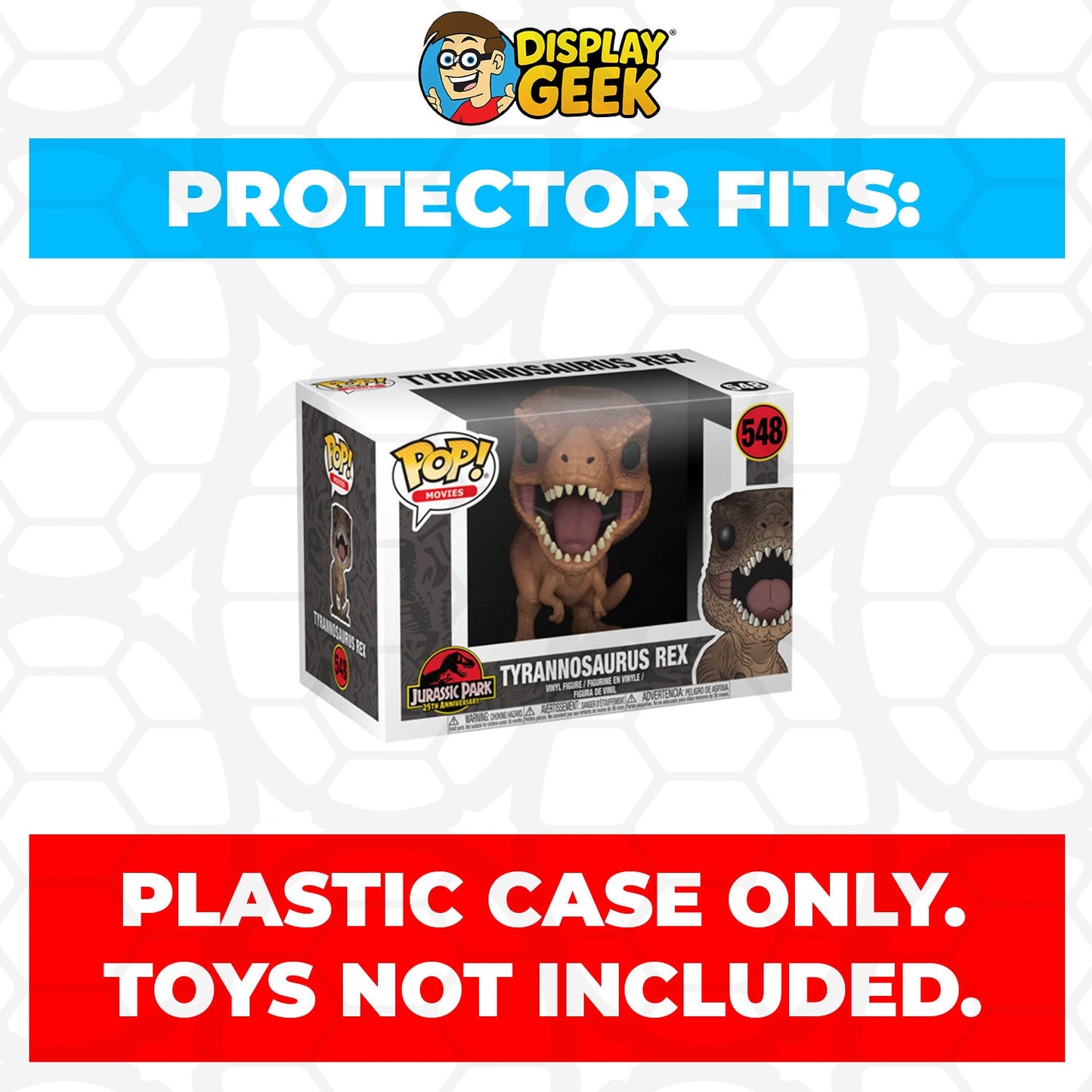 Pop Protector for 4 inch Funko Pop Jurassic Park - Tyrannosaurus Rex #548