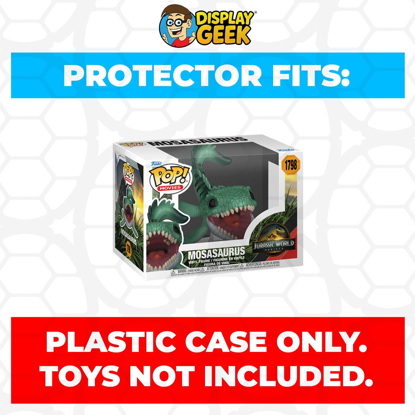 Pop Protector for 4 inch Funko Pop Jurassic World - Mosasaurus #1798
