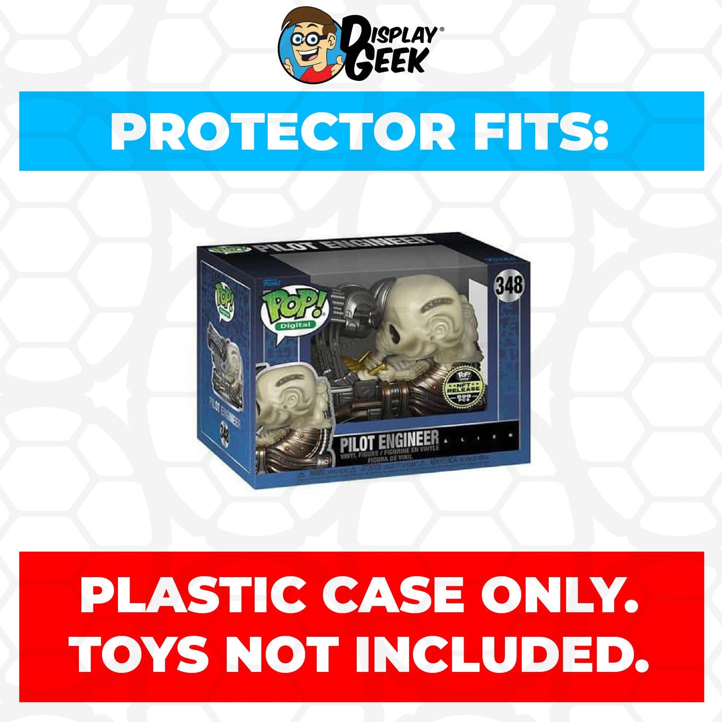 Pop Protector for 4 inch Funko Pop NFT Alien - Pilot Engineer #348