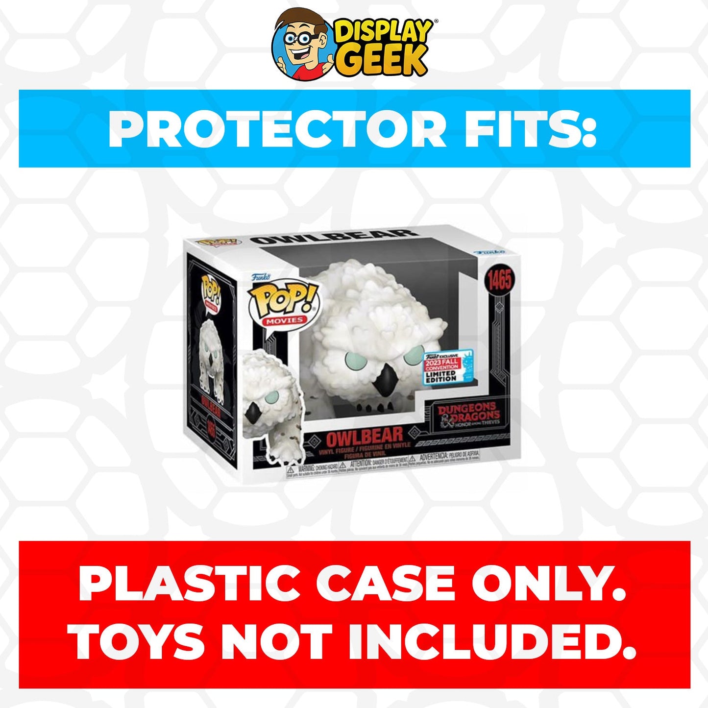 Pop Protector for 4 inch Funko Pop Owlbear NYCC #1465