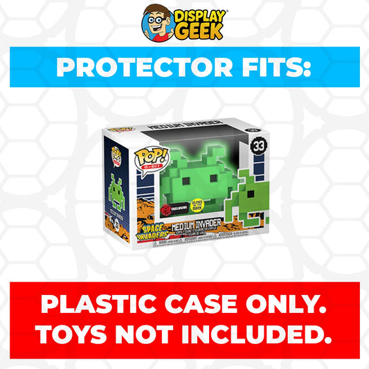 Pop Protector for 4 inch Funko Pop Space Invaders - Medium Invader #33