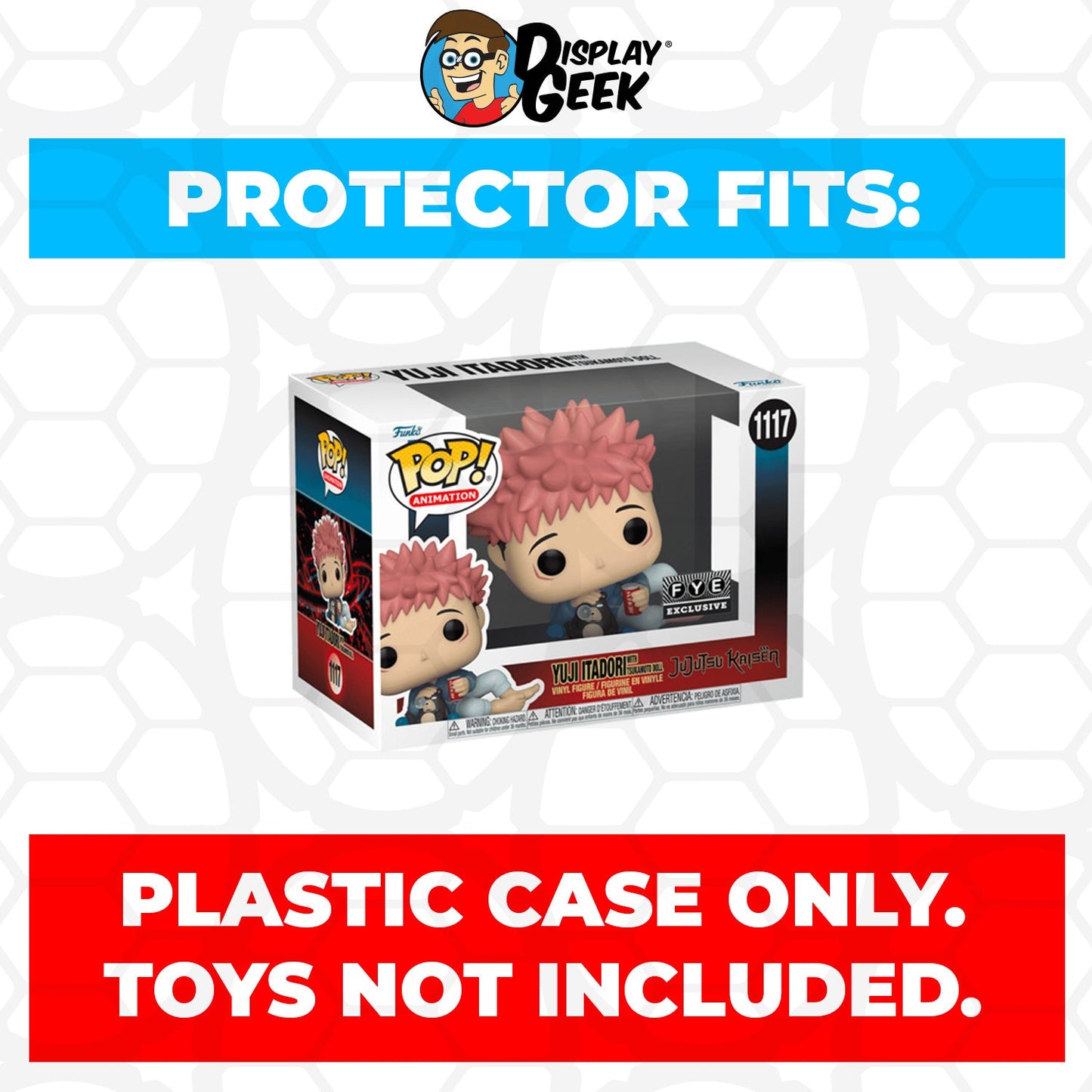 Pop Protector for 4 inch Funko Pop Yuji Itadori with Tsukamoto Doll #1117
