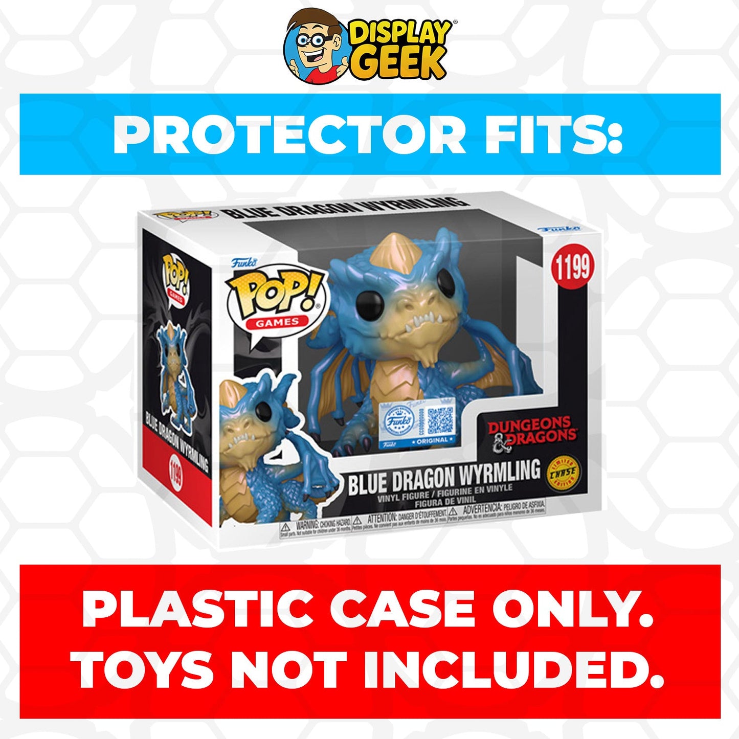 Pop Protector for 4 inch Gold Dragon Wyrmling #1200 Box