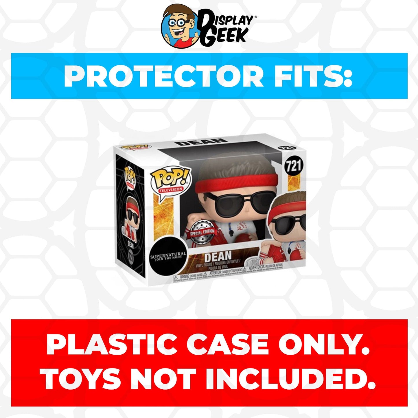 Pop Protector for 4 inch Funko Pop Supernatural - Coach Dean #721