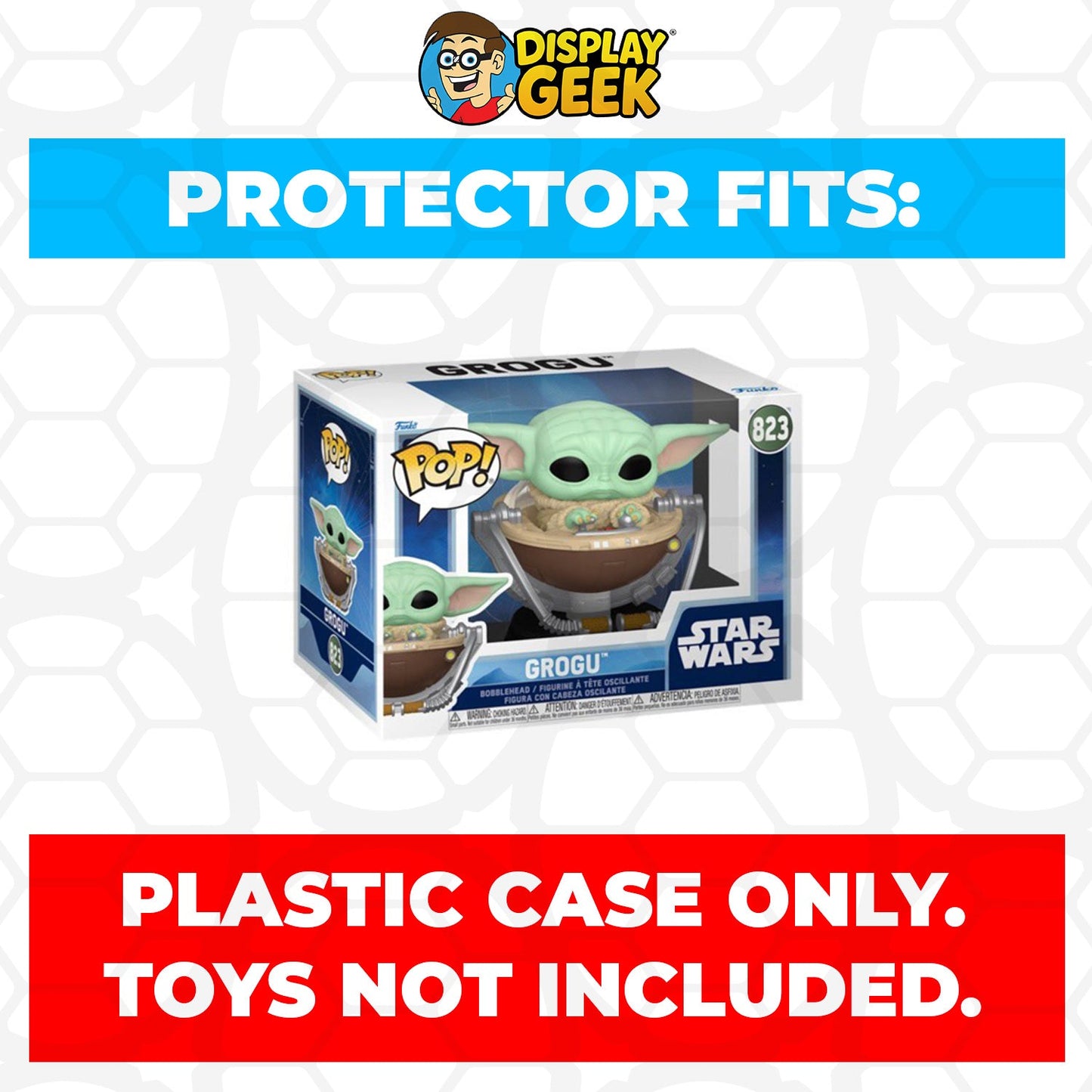 Pop Protector for 4 inch Funko Pop Grogu #823 Box