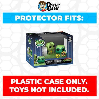 Pop Protector for 4 inch Funko Pop NFT Raphael & Donatello Glow #336