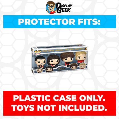 Pop Protector for 4 Pack Queen Radio Gaga Funko Pop