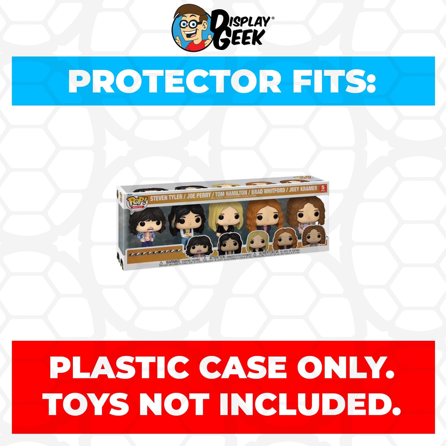 Pop Protector for 5 Pack Aerosmith Funko Pop