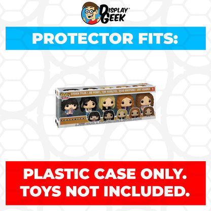 Pop Protector for 5 Pack Aerosmith Funko Pop