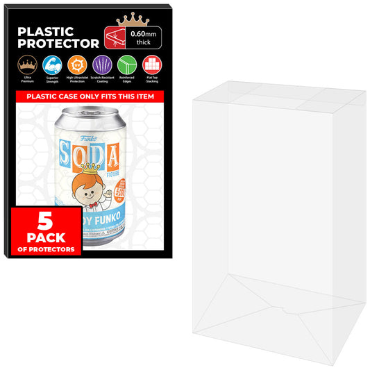 5 Pack of Funko Soda Pop Protectors 12 oz.