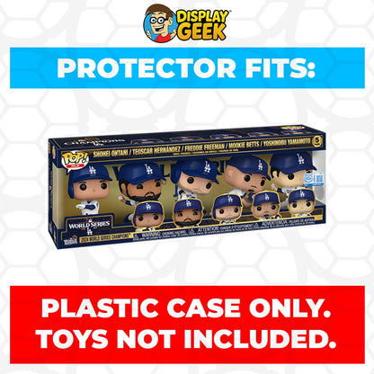 Pop Protector for Funko Pop 5 Pack Los Angeles Dodgers 2025 World Series Champions Box