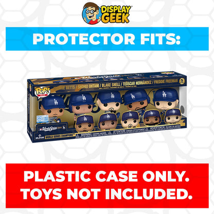 Pop Protector for Funko Pop 5 Pack Los Angeles Dodgers 2024 World Series Champions Box