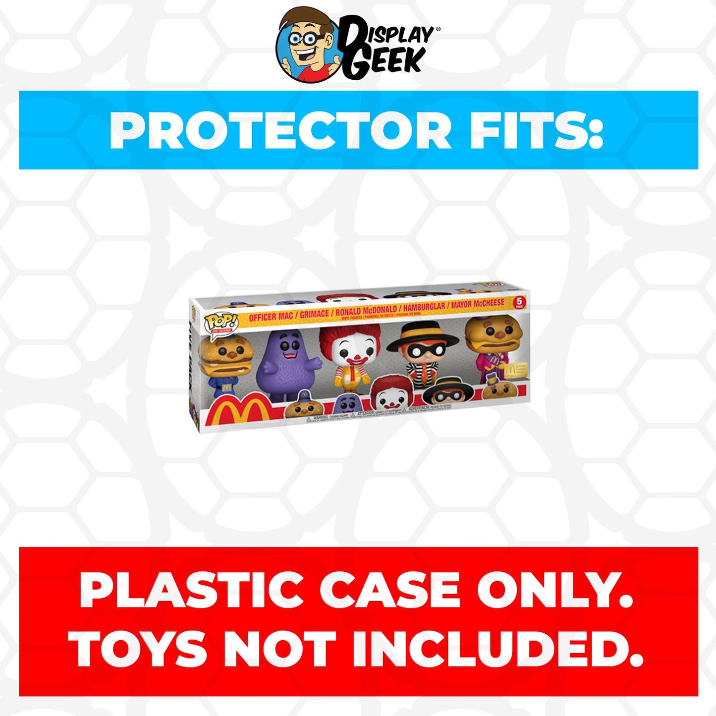 Pop Protector for 5 Pack McDonald's Mascots Funko Pop