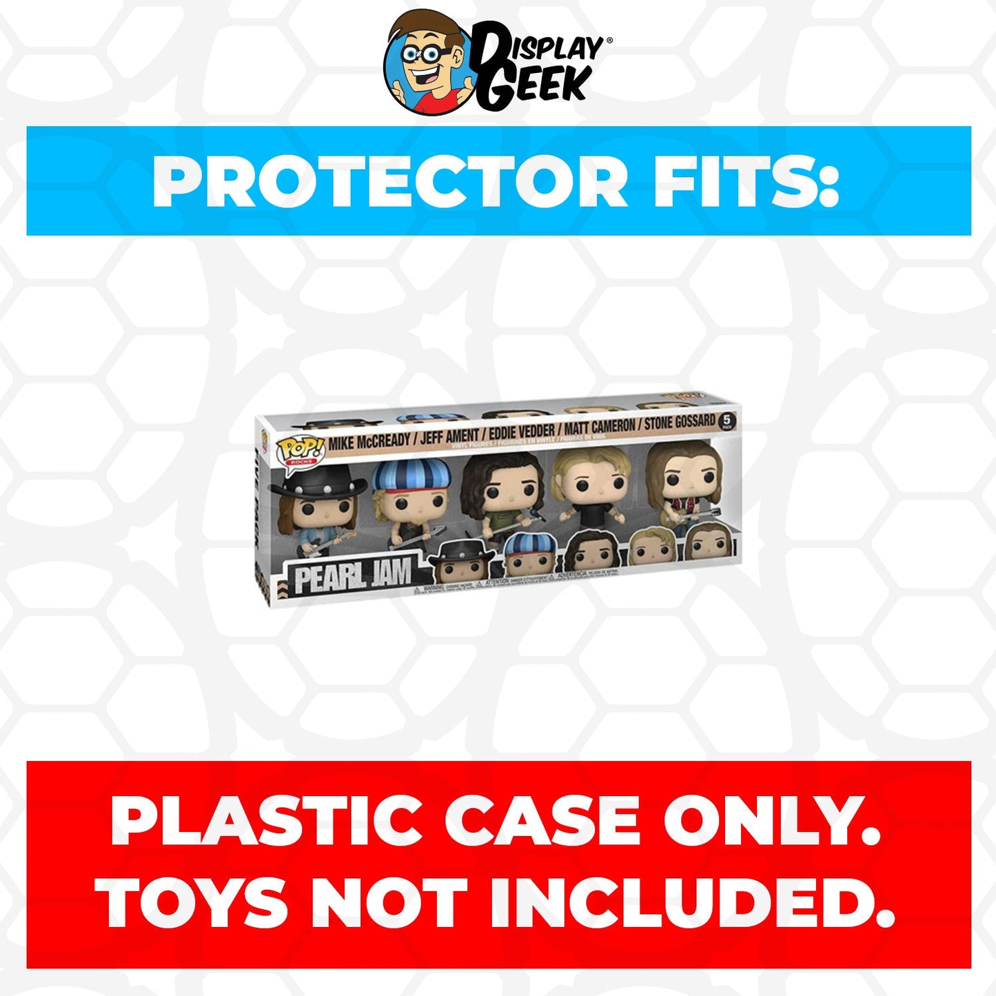 Pop Protector for 5 Pack Pearl Jam Funko Pop