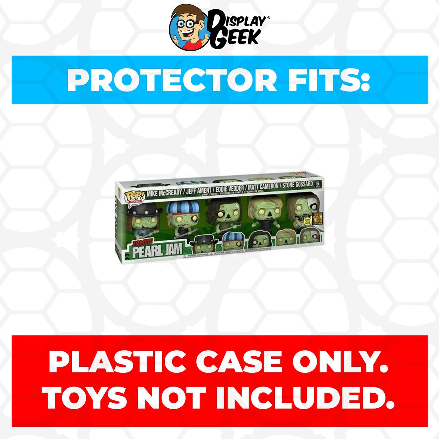 Pop Protector for 5 Pack Pearl Jam Zombie Glow Funko Pop