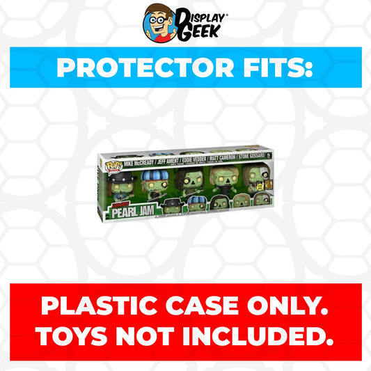Pop Protector for 5 Pack Pearl Jam Zombie Glow Funko Pop