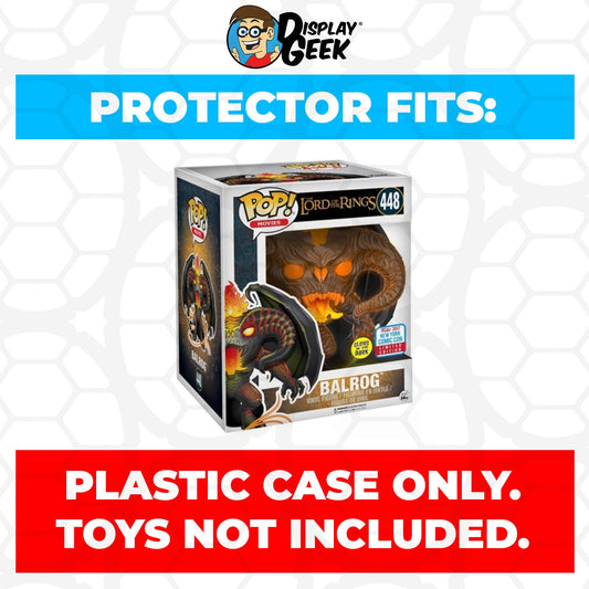 Pop Protector for 6 inch Balrog Glow NYCC #448 Super Funko Pop