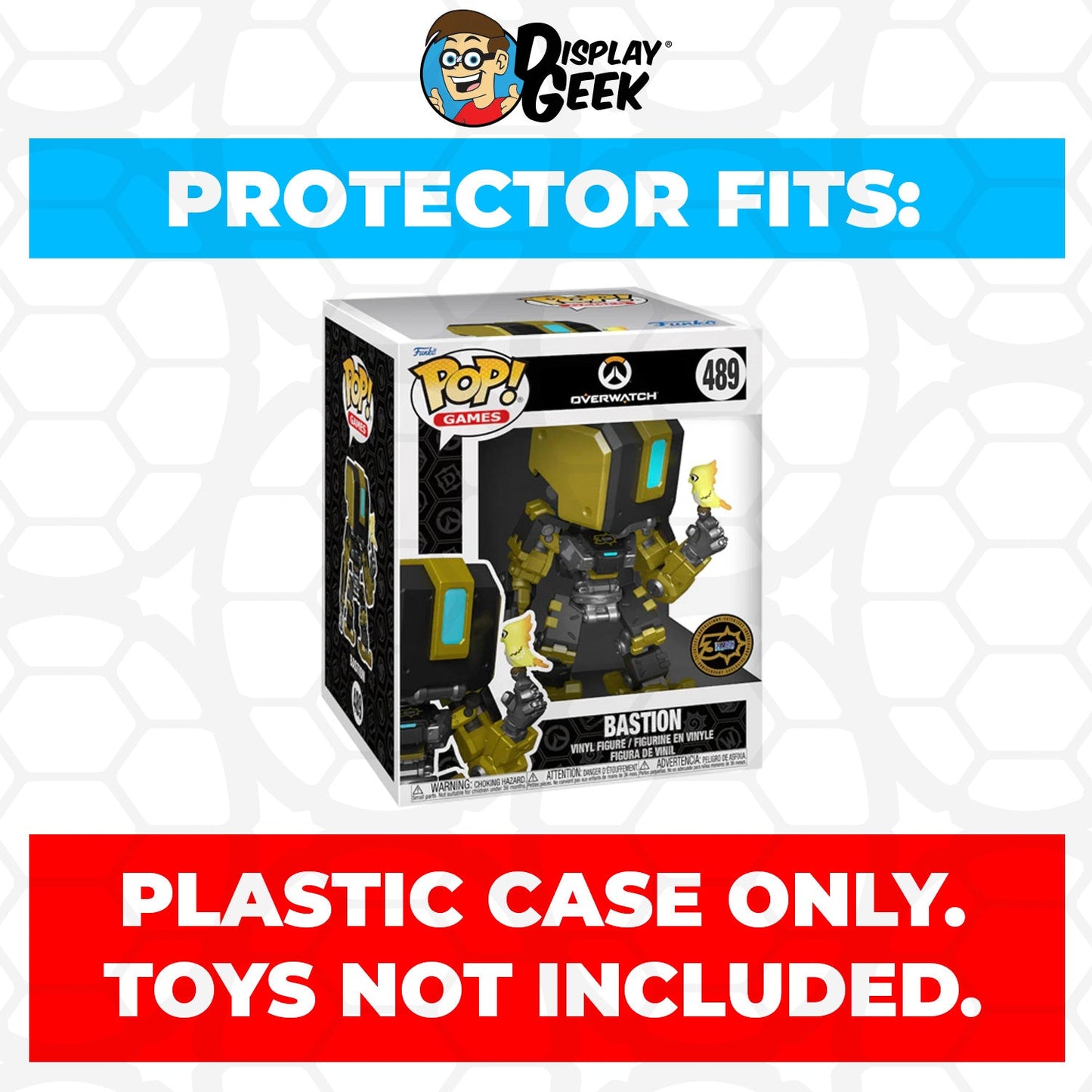 Pop Protector for 6 inch Bastion Gold Metallic #489 Super Funko Pop