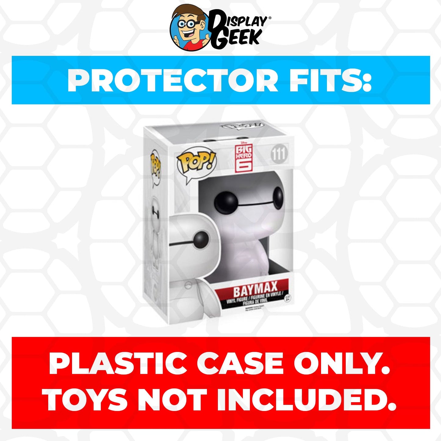 Pop Protector for 6 inch Baymax Diamond #111 Super Funko Pop