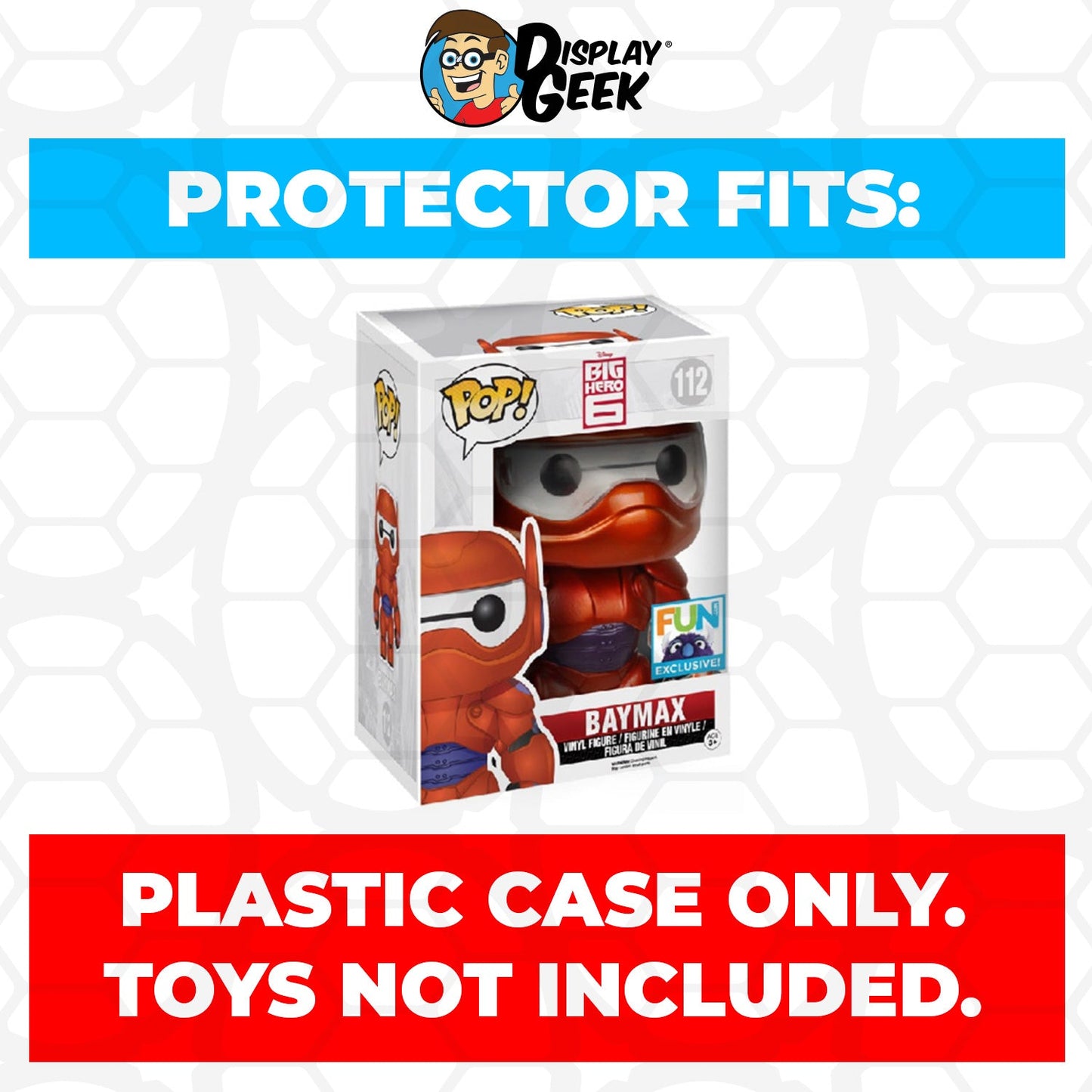 Pop Protector for 6 inch Baymax with Butterfly Chase #1233 Super Size Funko Pop