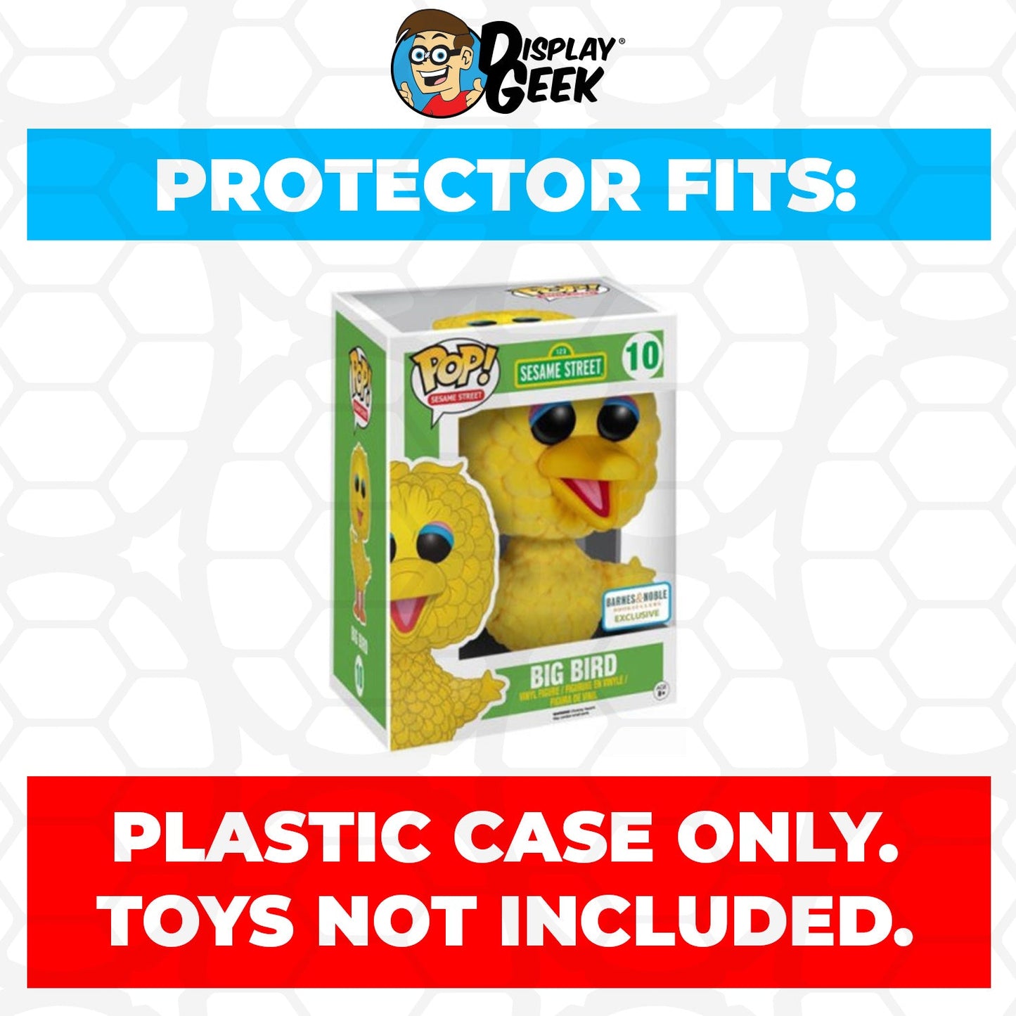 Pop Protector for 6 inch Big Bird Flocked #10 Super Funko Pop