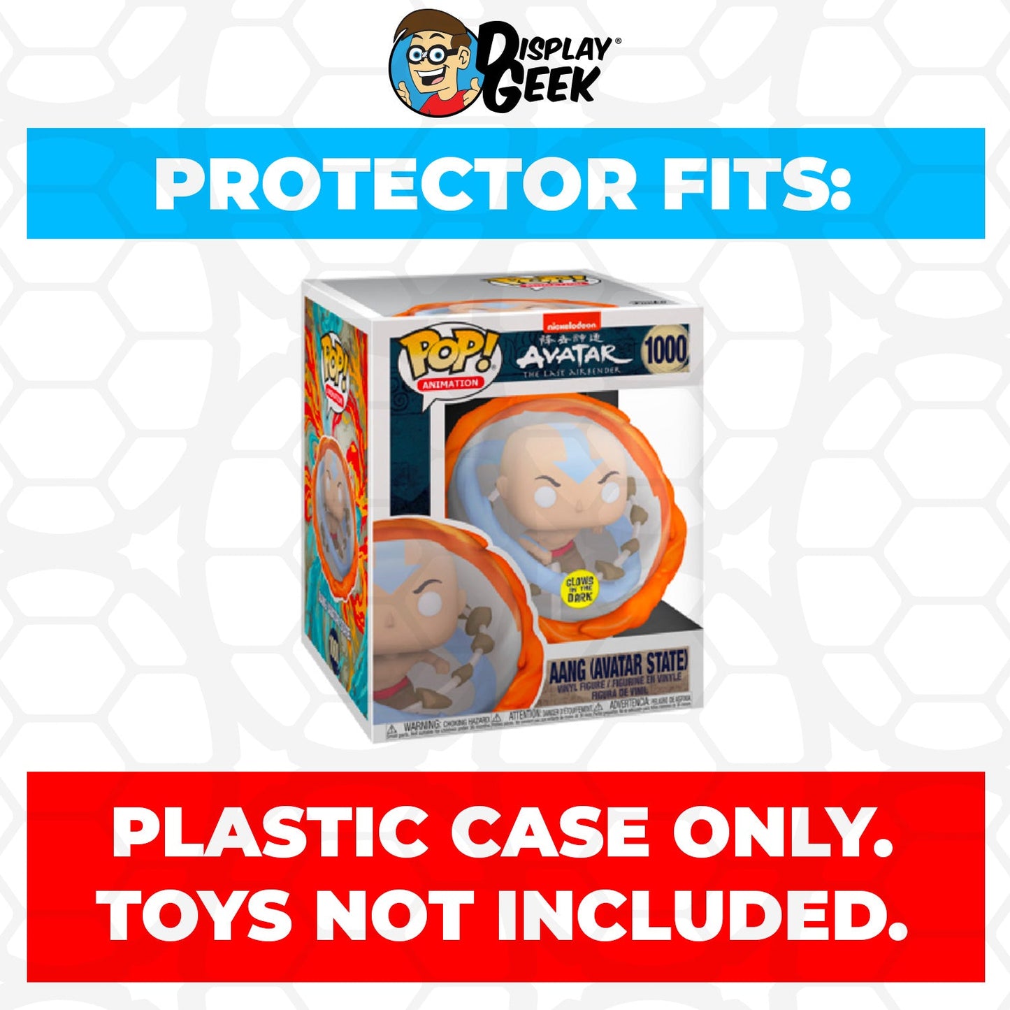 Pop Protector for 6 inch Aang Avatar State #1000 Super Funko Pop