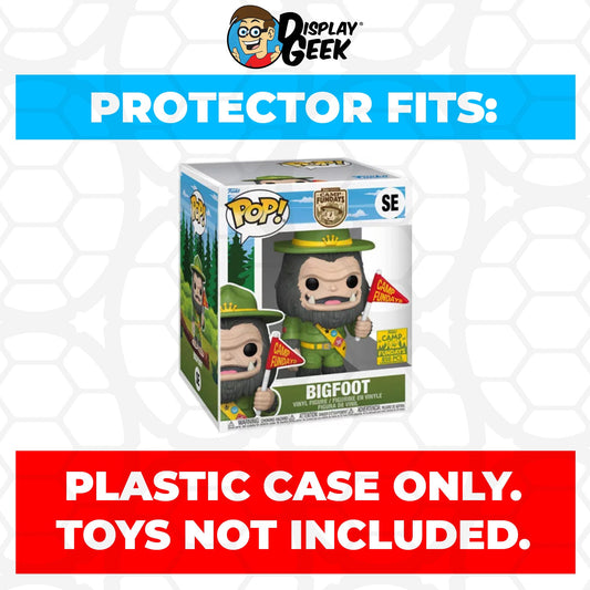Pop Protector for 6 inch Bigfoot Red Flag Dark Brown SE Super Funko Pop