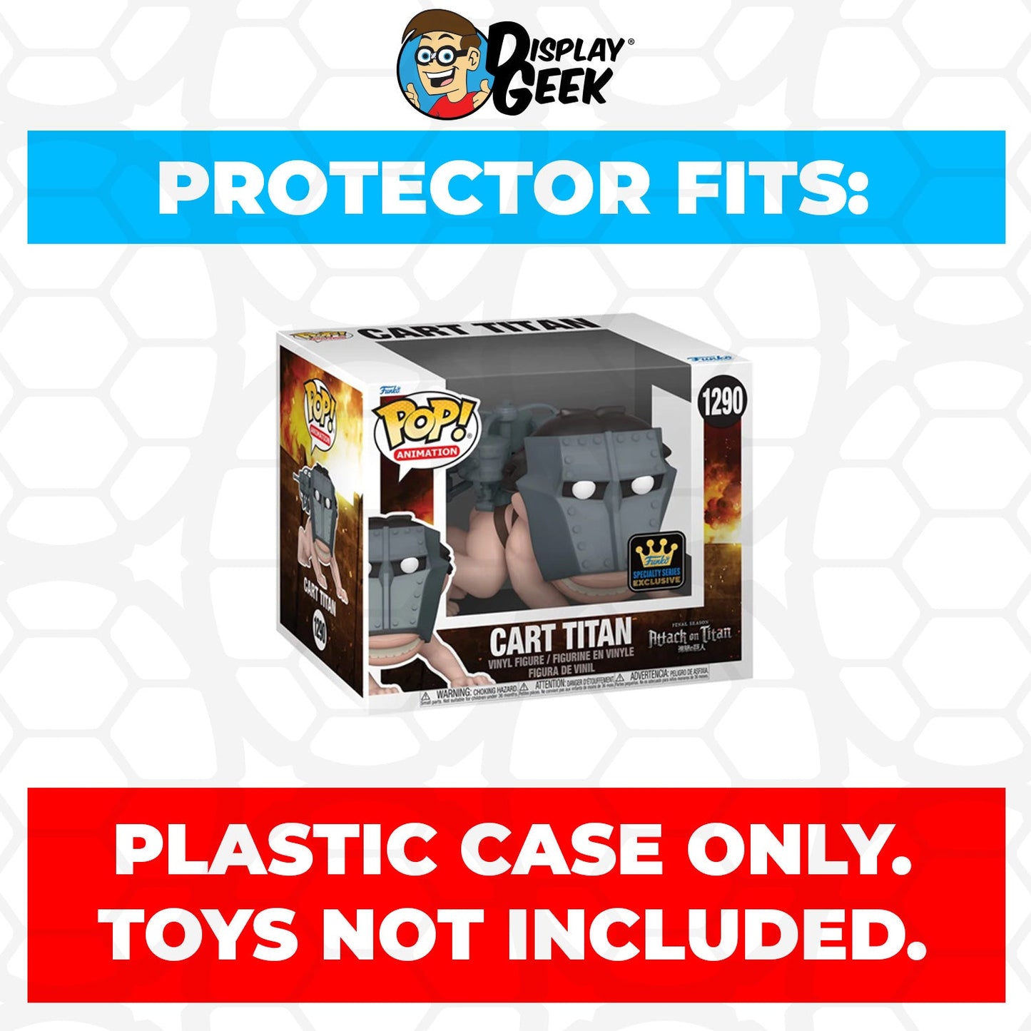 Pop Protector for 6 inch Cart Titan #1290 Super Funko Pop