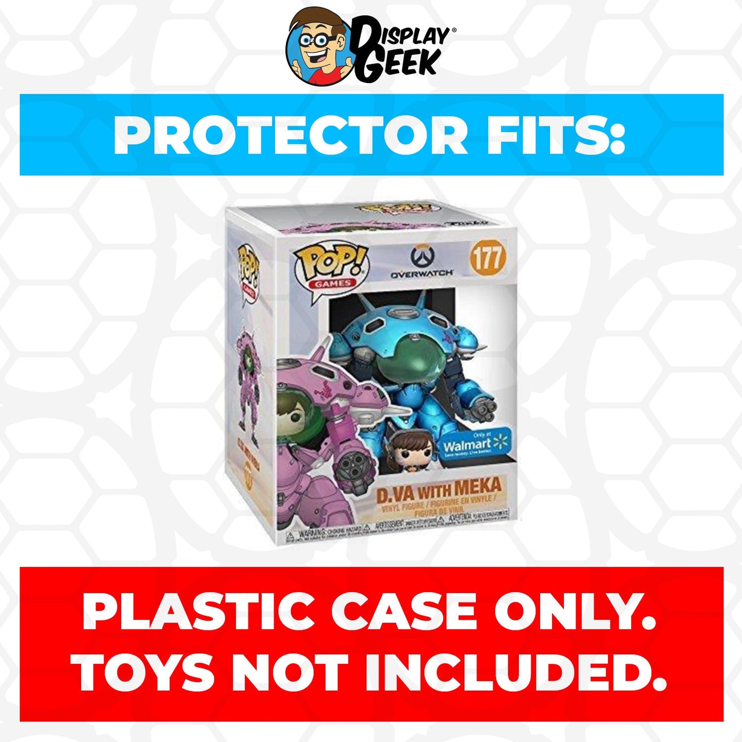 Pop Protector for 6 inch D.Va with MEKA Nano Cola #177 Super Funko Pop