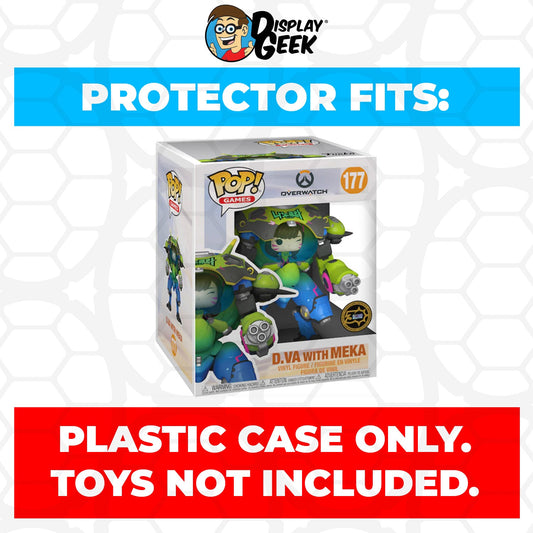 Pop Protector for 6 inch D.Va with MEKA Carbon Fiber #177 Super Funko Pop