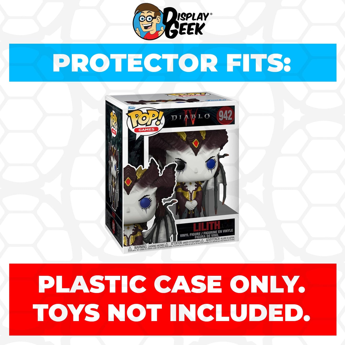 Pop Protector for 6 inch Diablo IV Lilith Glow #942 Super Funko Pop