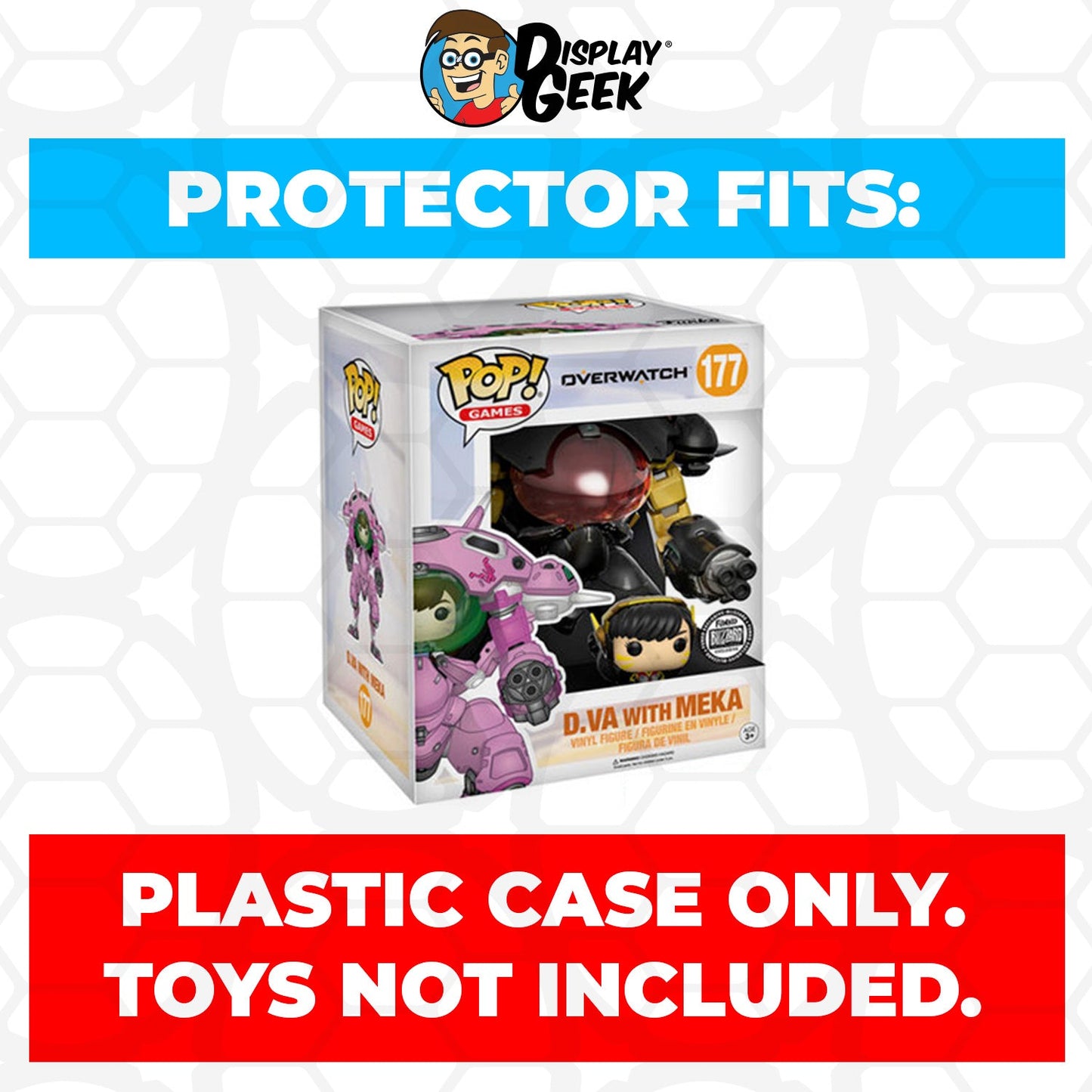 Pop Protector for 6 inch D.Va with MEKA Nano Cola #177 Super Funko Pop