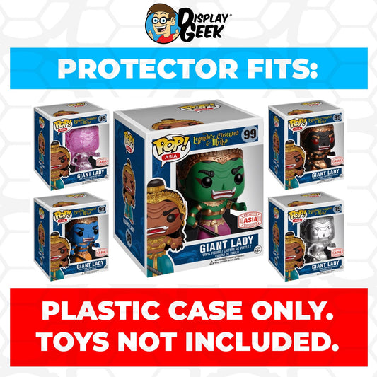 Pop Protector for 6 inch Giant Lady Blue #99 Super Funko Pop