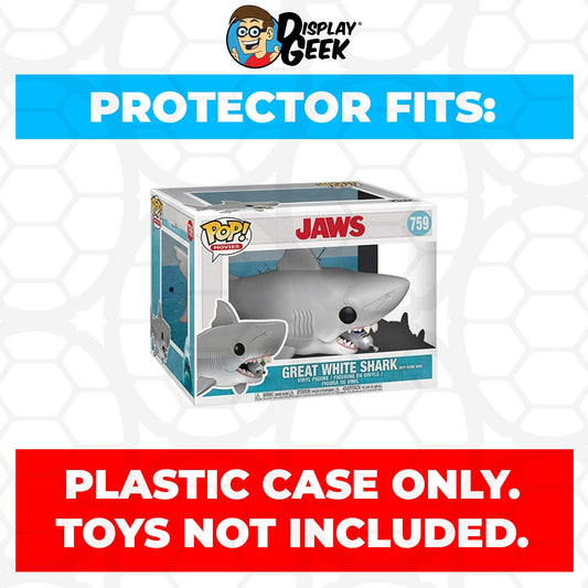 Pop Protector for 6 inch Jaws Great White Shark with Diving Tank #759 Funko Pop