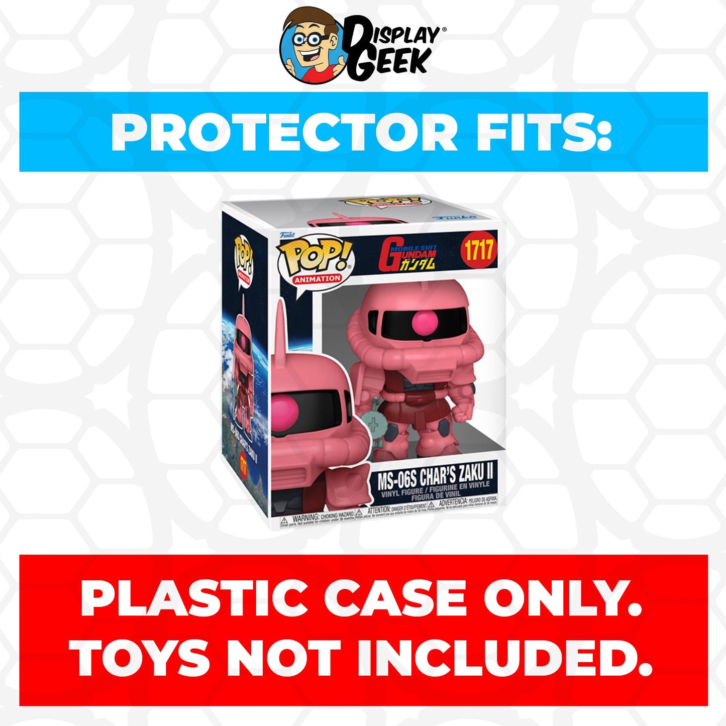 Pop Protector for 6 inch Gundam MS-06S Char's Zaku II Super Size Funko Pop