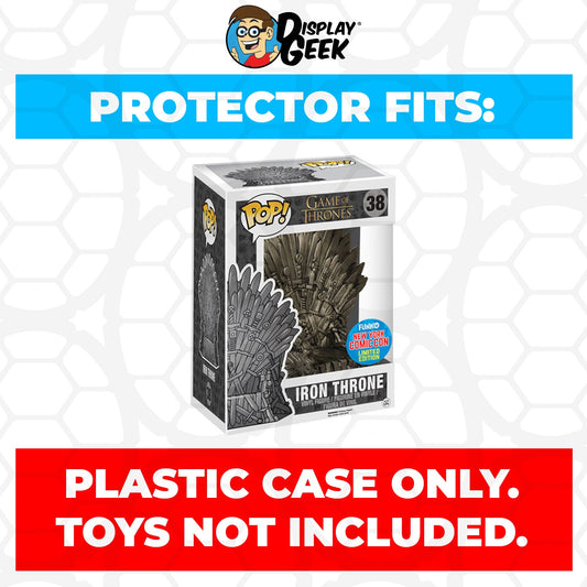 Pop Protector for 6 inch Iron Throne NYCC #38 Super Funko Pop