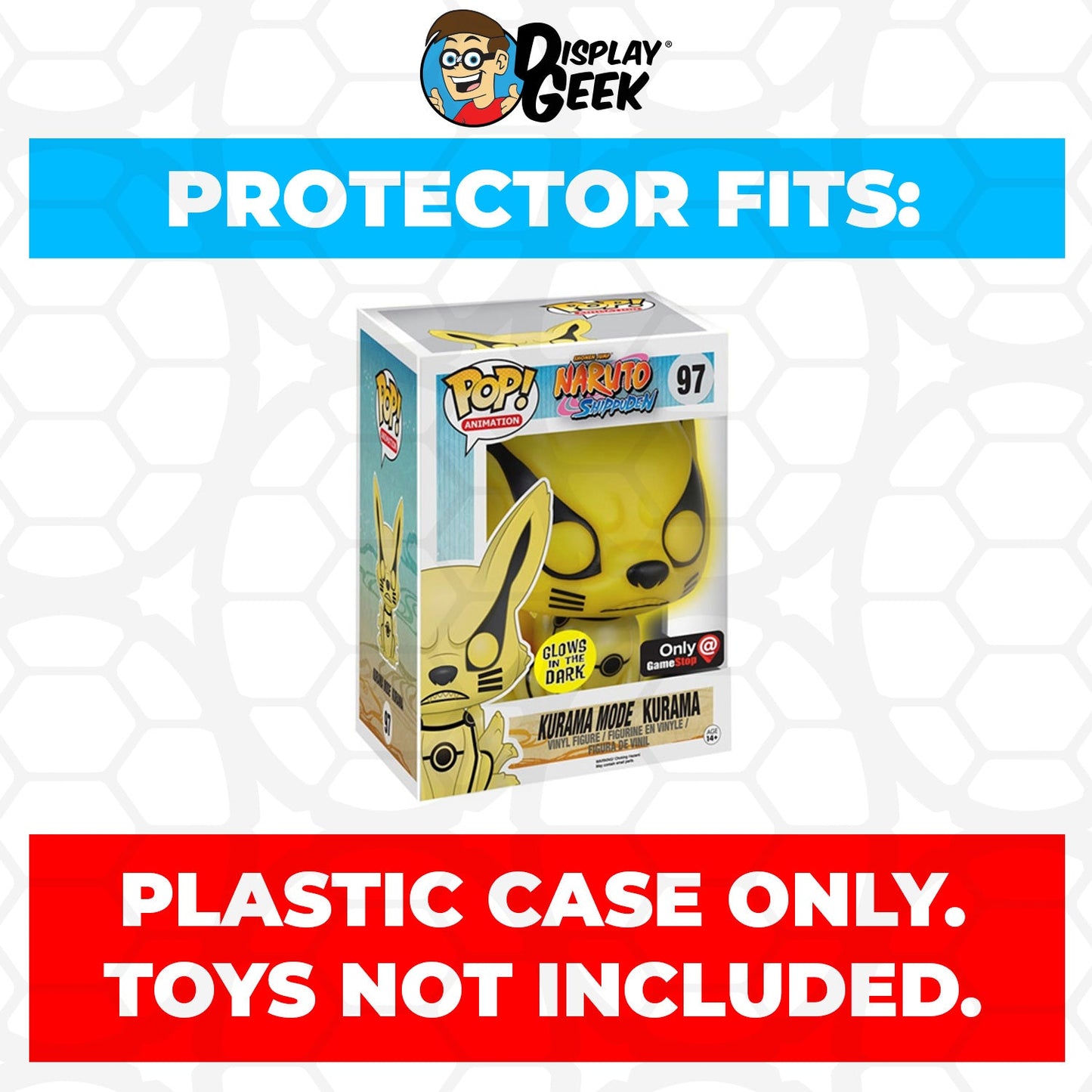 Pop Protector for 6 inch Kurama Mode Kurama Glow #97 Super Funko Pop