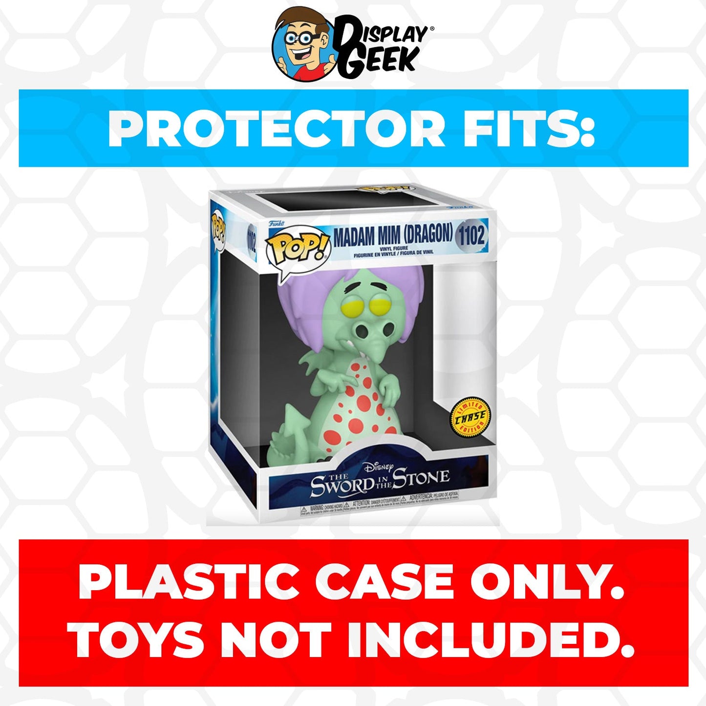 Pop Protector for 6 inch Madam Mim Dragon Chase #1102 Super Size Funko Pop