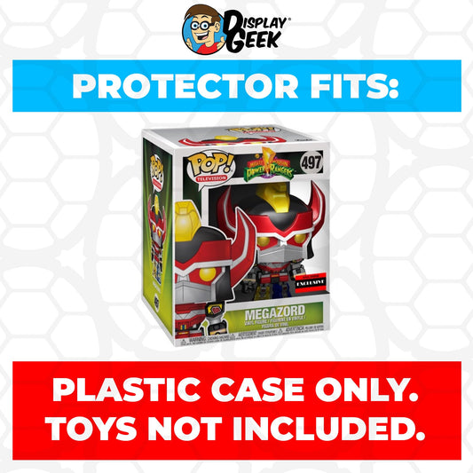 Pop Protector for 6 inch Megazord AAA Metallic #497 Super Funko Pop