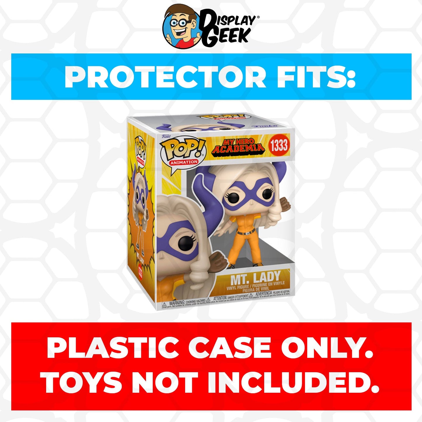 Pop Protector for 6 inch Mount Lady #612 Super Size Funko Pop